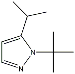 1H-Pyrazole,1-(1,1-dimethylethyl)-5-(1-methylethyl)-(9CI) 化学構造式