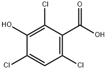 2,4,6-Trichloro-3-hydroxybenzoic acid Structure