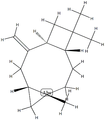 (1S,4α,9α)-6α,10,10-Trimethyl-2-methylenetricyclo[7.2.0.04,6]undecane 结构式