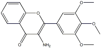 4H-1-Benzopyran-4-one,3-amino-2-(3,4,5-trimethoxyphenyl)-(9CI) 结构式