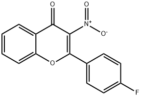 4H-1-Benzopyran-4-one,2-(4-fluorophenyl)-3-nitro-(9CI),187585-45-1,结构式