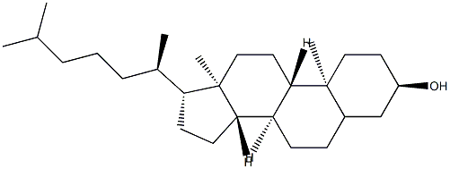 コレスタン-3α-オール 化学構造式