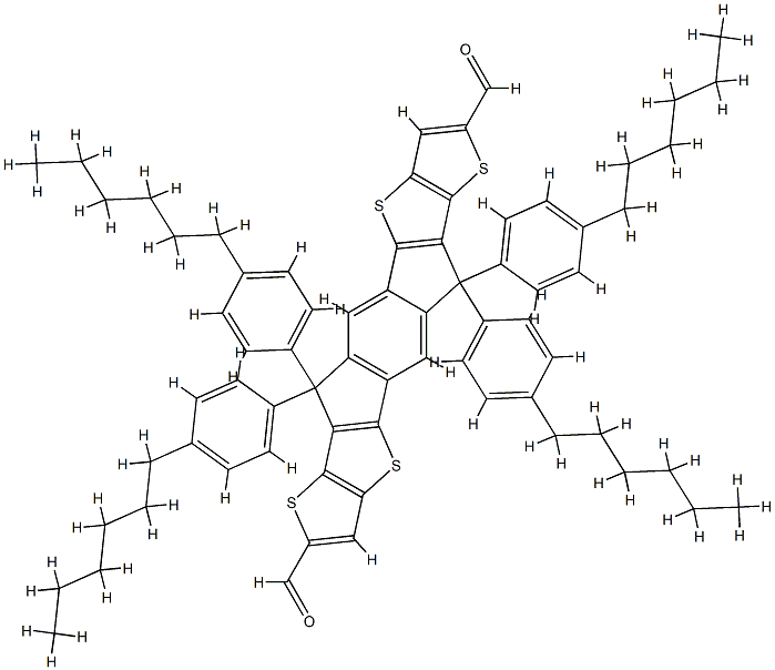 6,6,12,12-Tetrakis(4-hexylphenyl)-6,12-dihydrodithieno[2,3-d:2',3'-d']-s-indaceno[1,2-b:5,6-b']dithiophene-2,8-dicarboxaldehyde|IDTT-C6BENZENE-DIALDEHYDE