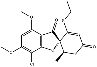2-(DeMethoxy)ethylthio-griseofulvin Structure