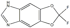 5H-1,3-Dioxolo[4,5-f]benzimidazole,2,2-difluoro-(9CI) 化学構造式