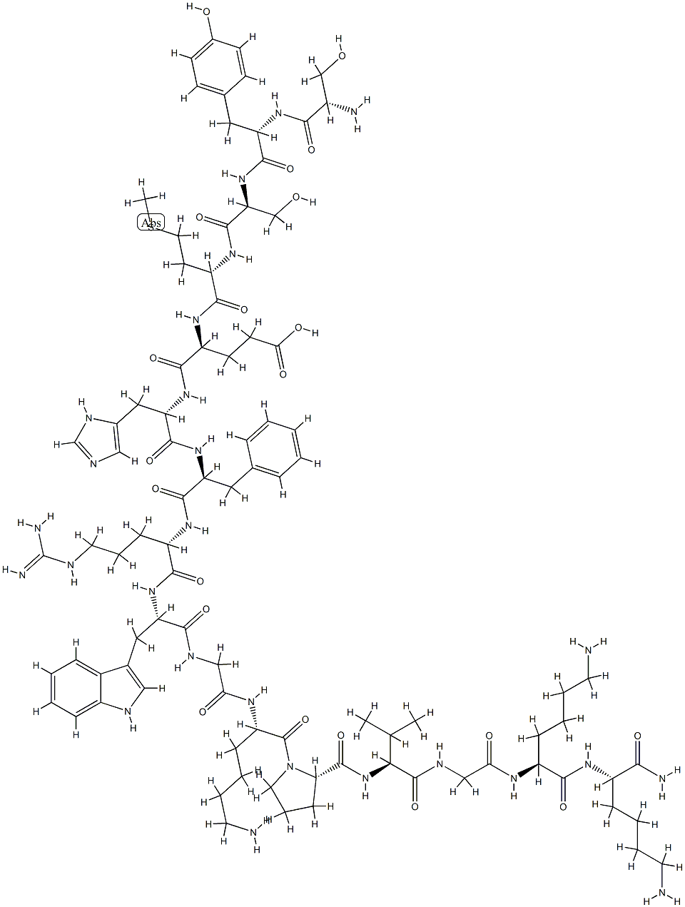 ACTH amide (1-16),18806-03-6,结构式