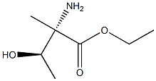 D-Isovaline, 3-hydroxy-, ethyl ester, (3S)-rel- (9CI) 结构式