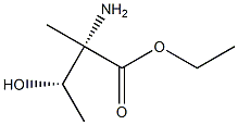 D-Isovaline, 3-hydroxy-, ethyl ester, (4R)-rel- (9CI) 结构式