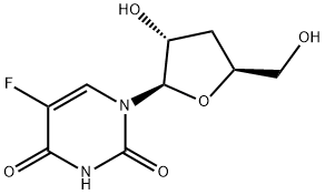 3'-Deoxy-5-fluorouridine 化学構造式