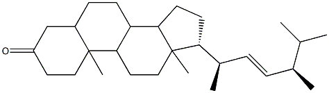 (22E)-5β-Ergost-22-en-3-one Struktur