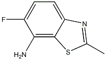 7-Benzothiazolamine,6-fluoro-2-methyl-(9CI) 结构式