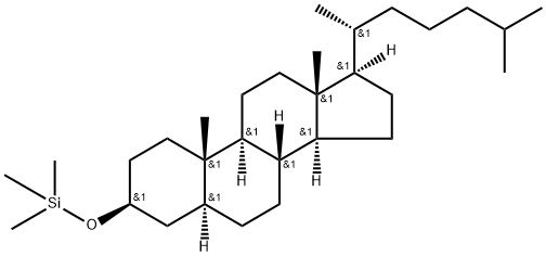 3β-(Trimethylsiloxy)-5α-cholestane Struktur