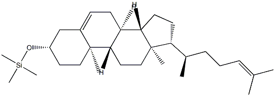 3β-(Trimethylsilyloxy)cholesta-5,24-diene Structure