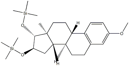 3-メトキシ-16α,17β-ビス(トリメチルシロキシ)-1,3,5(10)-エストラトリエン 化学構造式