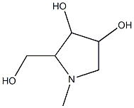 3,4-Pyrrolidinediol,2-(hydroxymethyl)-1-methyl-(9CI) Structure