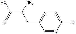 2-氨基-3-(6-氯吡啶-3-基)丙酸 结构式