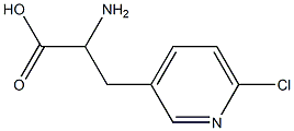 3-Pyridinepropanoicacid,-alpha--amino-6-chloro-(9CI) 化学構造式