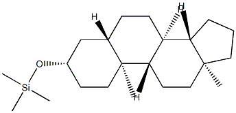 3β-(Trimethylsiloxy)-5α-androstane 结构式