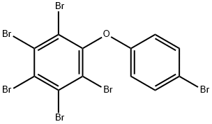 2,3,4,4′,5,6‐ヘキサブロモジフェニルエーテル標準液 化学構造式