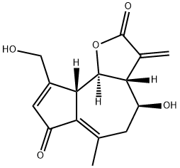 山莴苣素 结构式