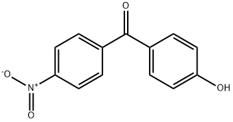 4-ヒドロキシ-4'-ニトロベンゾフェノン 化学構造式
