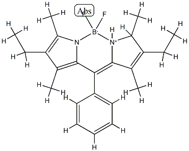 1,3,5,7,8-五甲基-2,6-二乙基-8-苯基-PYRROMETHENE-DIFLUOROBORATE,189264-25-3,结构式