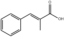 (E)-2-メチル-3-フェニルアクリル酸 化学構造式