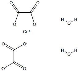 bis(oxalato)chromate(III) 化学構造式