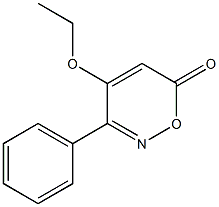 6H-1,2-Oxazin-6-one,4-ethoxy-3-phenyl-(9CI) 结构式