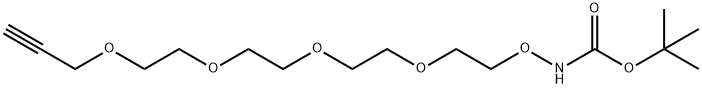 Boc-aminooxy-PEG4-Propargyl Structure