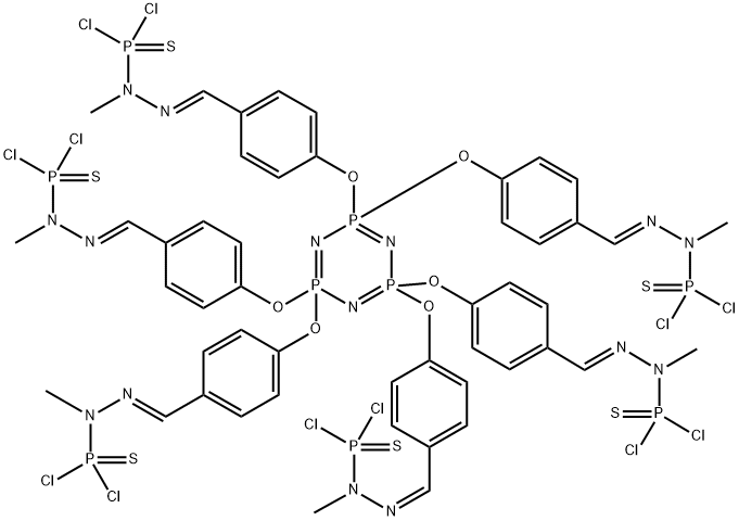 CYCLOTRIPHOSPHAZENE-PMMH-6 DENDRIMER GENERATION 1.0 Structure