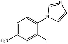 3-氟-4-(1H-咪唑-1-基)苯胺 结构式