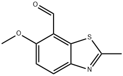 7-Benzothiazolecarboxaldehyde,6-methoxy-2-methyl-(9CI) 结构式