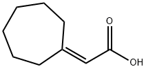 2-cycloheptylideneacetic acid Structure