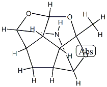 2H-1,5,6-Trioxadicyclopenta[cd,gh]pentalen-2,4-imine,octahydro-5a-methyl-(9CI) 结构式