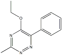 1,2,4-Triazine,5-ethoxy-3-methyl-6-phenyl-(9CI),190711-27-4,结构式