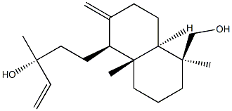 Лабда-8(17),14-диен-13,19-диол структура