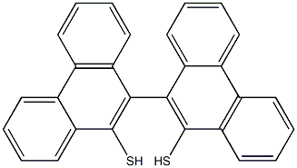 9,9-Biphenanthrene-10,10-dithiol Struktur