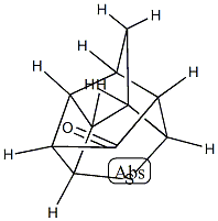 Octahydro-1,3,5-ethan[1]yl[2]ylidene-2-thiacyclobuta[cd]pentalen-7-one Structure