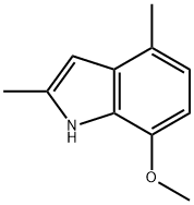 1H-Indole,7-methoxy-2,4-dimethyl-(9CI) Struktur