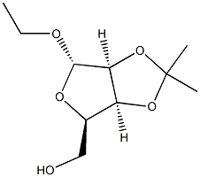 alpha-D-Lyxofuranoside,ethyl2,3-O-(1-methylethylidene)-(9CI) Structure