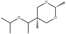 5α-(1-Isopropoxyethyl)-2β,5β-dimethyl-1,3-dioxane Structure