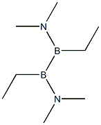 N,N,N',N'-Tetramethyl-1,2-diethyl-1,2-diborane(4)diamine Structure