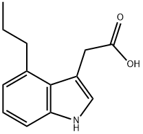 1H-Indole-3-aceticacid,4-propyl-(9CI) Structure