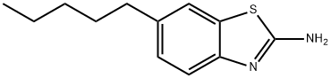 2-Benzothiazolamine,6-pentyl-(9CI),191719-16-1,结构式