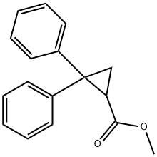 2,2-二苯基环丙烷-1-羧酸甲酯, 19179-60-3, 结构式