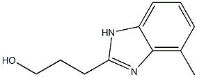 1H-Benzimidazole-2-propanol,4-methyl-(9CI) Structure