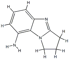 1H-Pyrrolo[1,2-a]benzimidazol-8-amine,2,3-dihydro-(9CI) Struktur