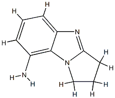 1H-Pyrrolo[1,2-a]benzimidazol-8-amine,2,3-dihydro-(9CI) 化学構造式