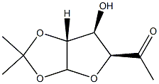 1-O,2-O-イソプロピリデン-5-オキソ-5,6-ジデオキシ-α-D-グルコフラノース 化学構造式